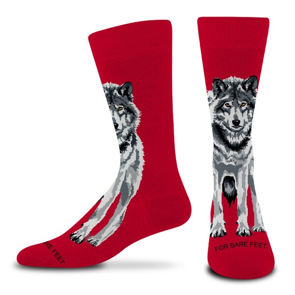 Dress Sock Mid Calf Red With Realis